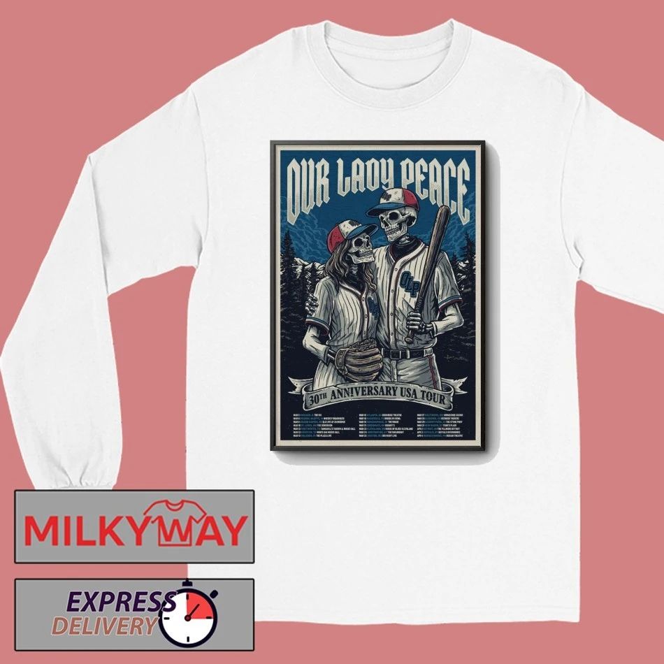 Our Lady Peace POSTER 30th Anniversary USA Tour 2026 shirt