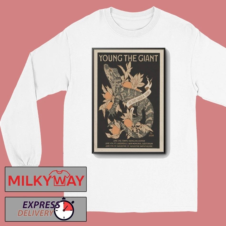 Young The Giant Victory Garden Tour 2026 Poster shirt