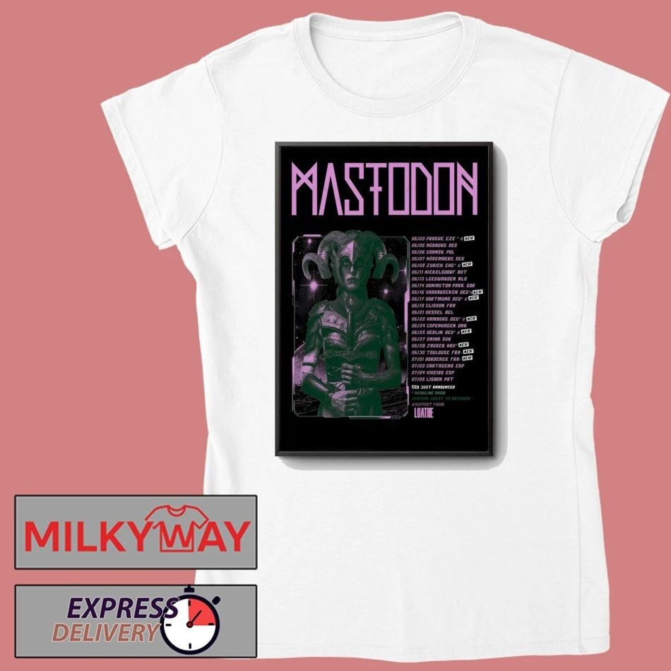 Mastodon 2026 EU Tour Poster shirt