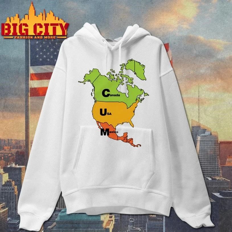 Cum Map Canada, USA and Mexico Shirt
