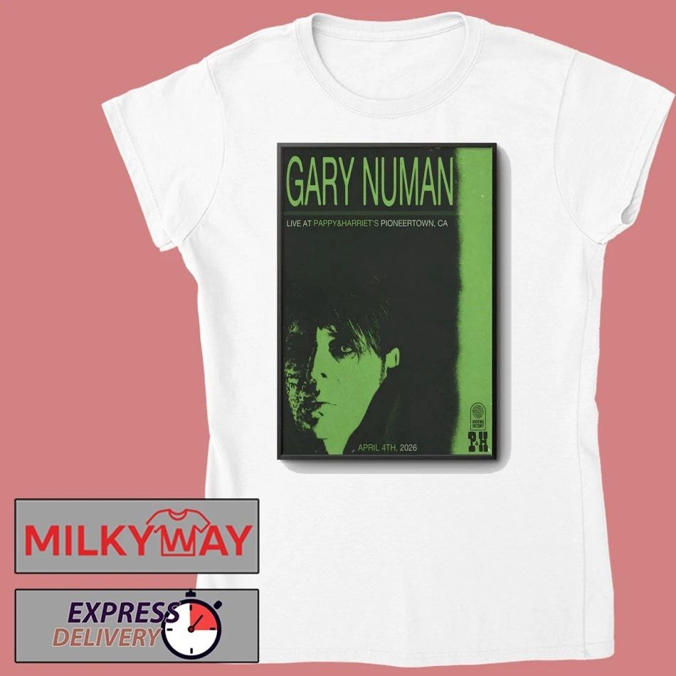 Gary Numan Apr 4 2026 Pappy-Harriet’s in Pioneertown CA Poster shirt