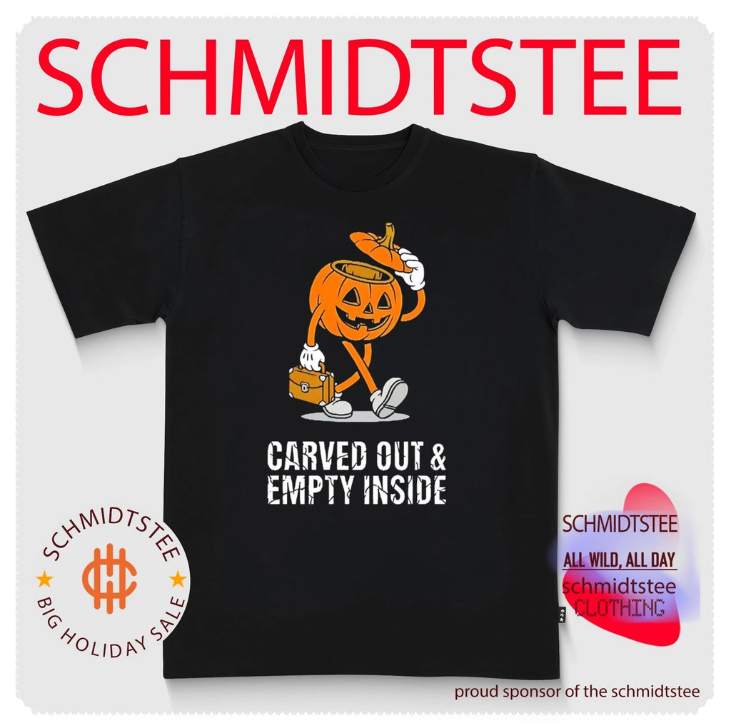 Pumpkin carved out & empty inside shirt