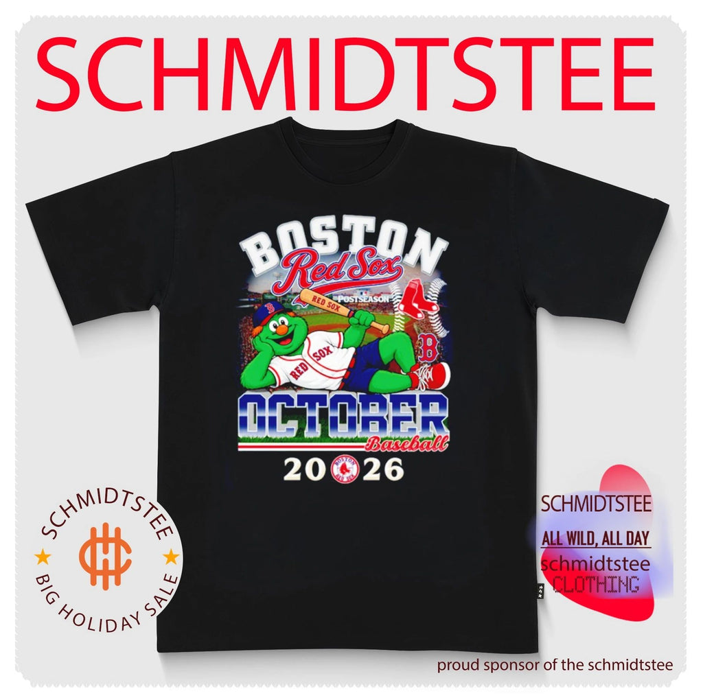 Boston Red Sox 2026 Postseason October Baseball mascot shirt