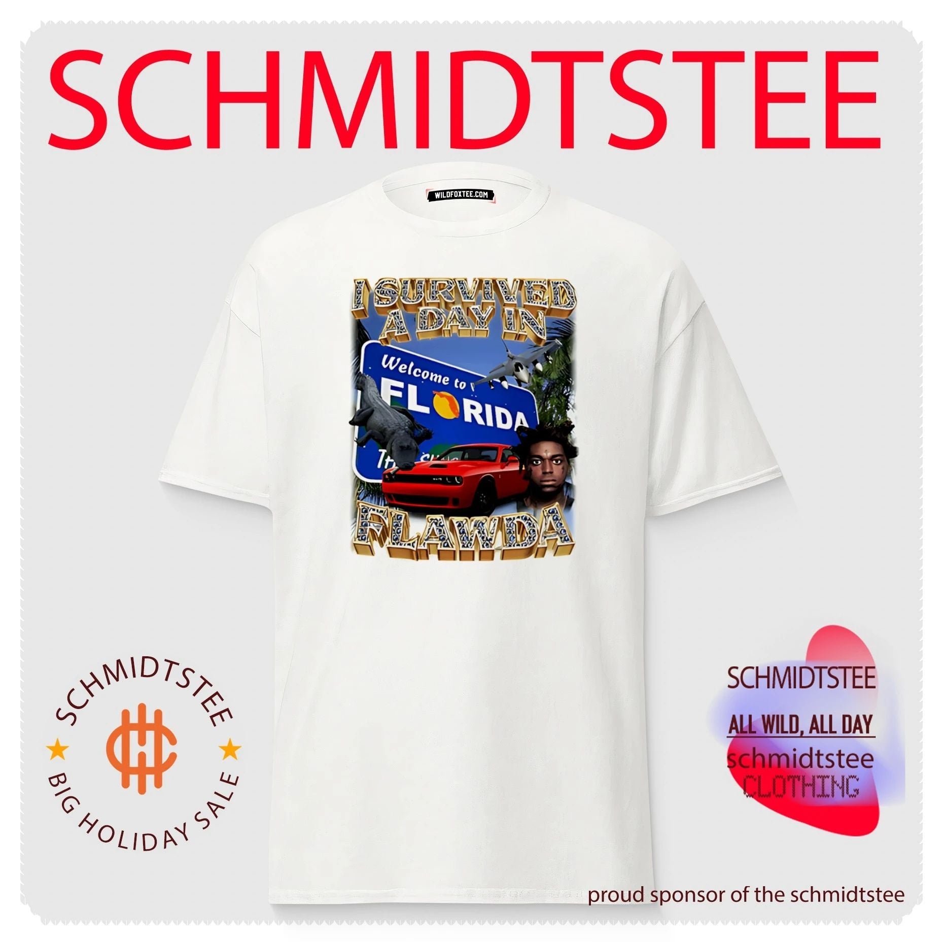 I survived a day in Flawda Florida photo frame shirt