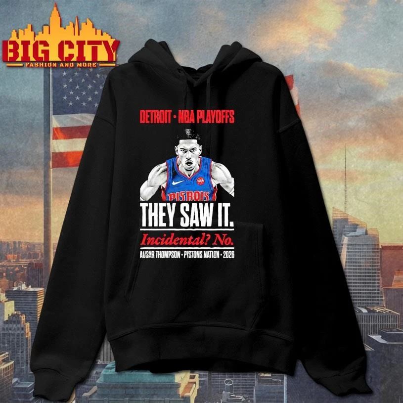 Ausar Thompson Detroit Pistons No Call Playoffs 2026 Shirt