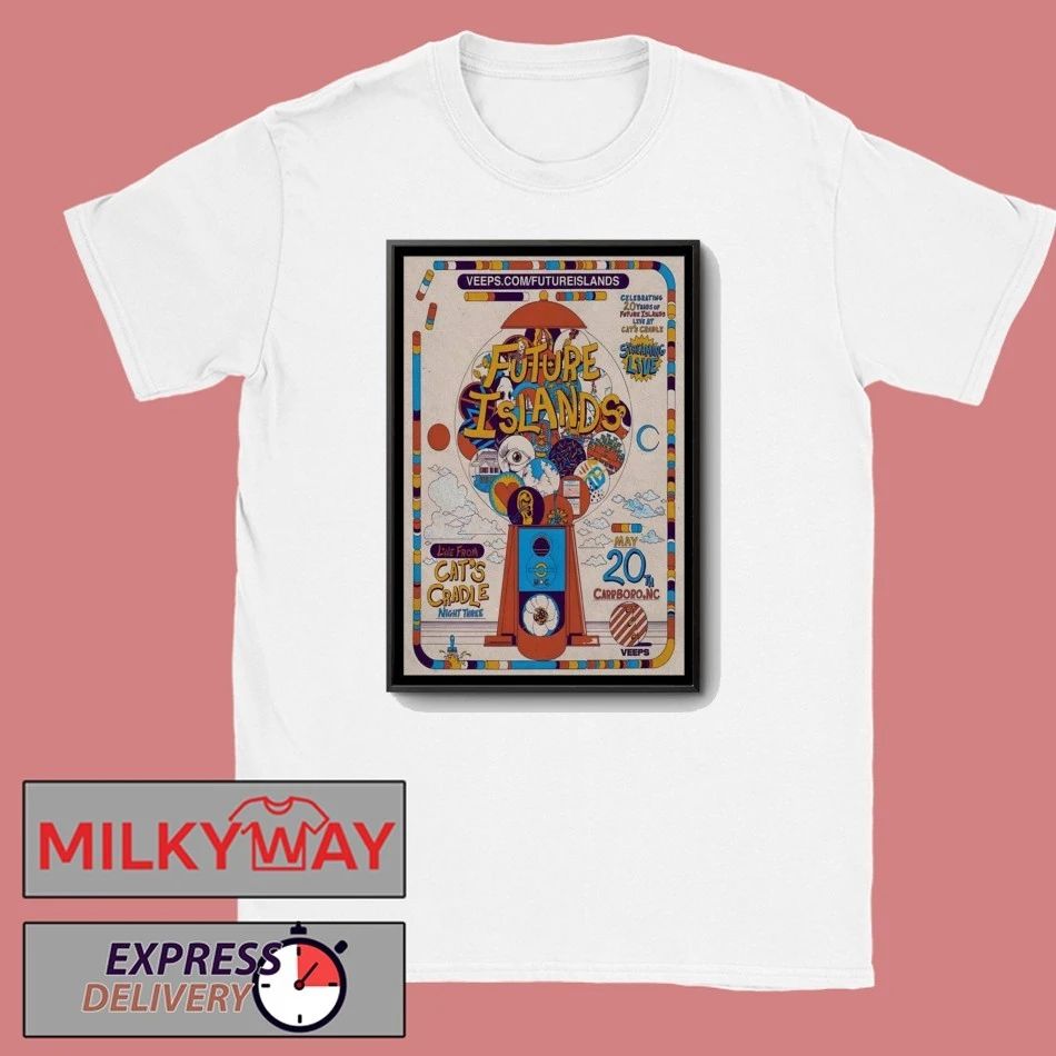 TOUR 5 20 2026 Future Islands Carrboro Poster LIMITED shirt
