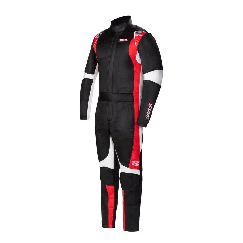 Simpson Racing Supercoil Racing Suit Black – SM – Small –