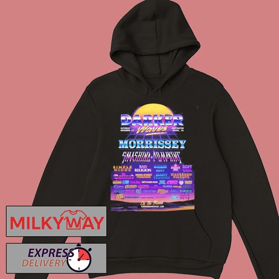 Darker Waves 2026 Festival Full Lineup In Huntington Beach California On November 14 2026 Two Sided T-Shirt