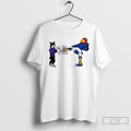 Classic Kansas Jayhawk Mascot Kicking A We Sign Kansas State T Shirts