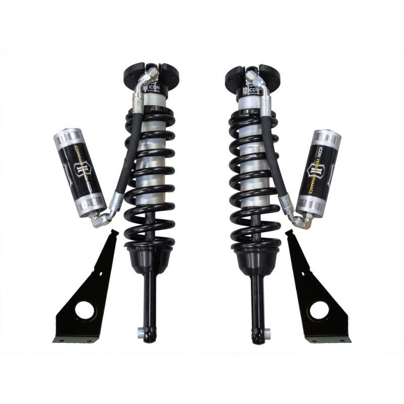 Icon 2.5 Remote Reservoir Coilovers Ext Travel Front Pair for 2010-2024 Toyota 4Runner w/0-3.5″ lift