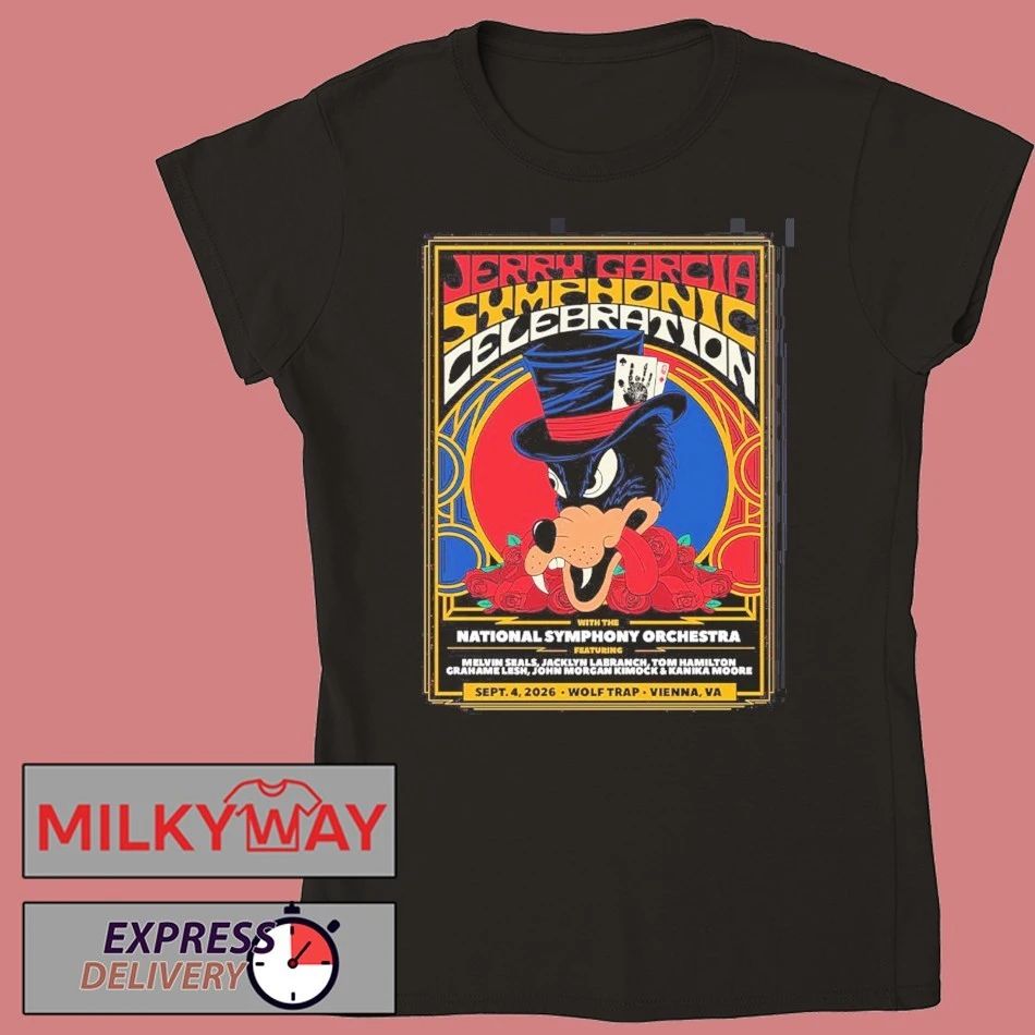Jerry Garcia Symphonic Celebration With The National Symphony Orchestra In Vienna Virginia 2026 At Wolf Trap On September 4 2026 T-Shirt