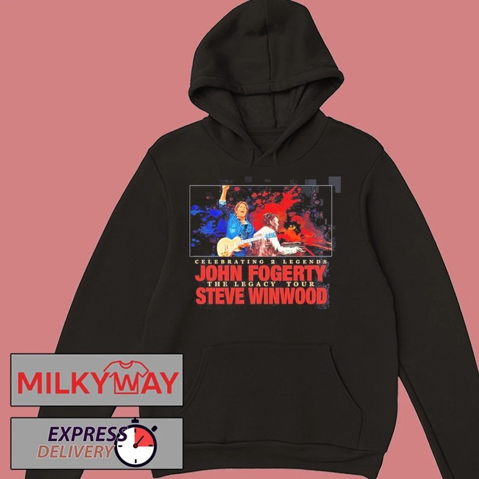 John Fogerty With Steve Winwood Celebrating 2 Legends The Legacy Tour 2026 Schedule Dates Two Sided T-Shirt
