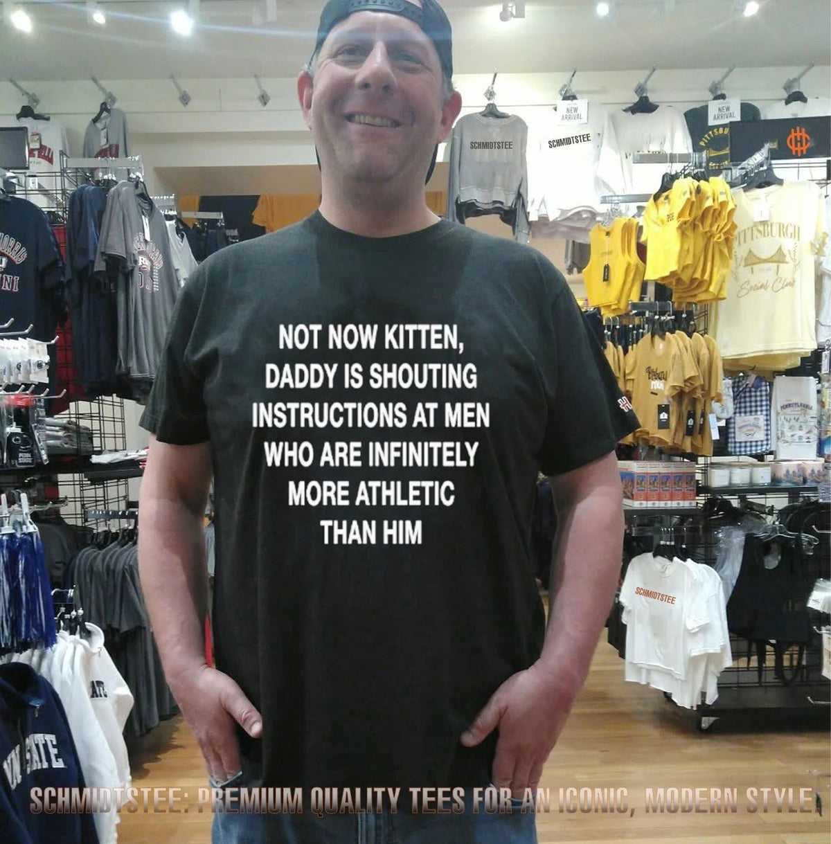Not Now Kitten Daddy Is Shouting Instructions At Men Who Are Infinitely More Athletic Than Him Shirt