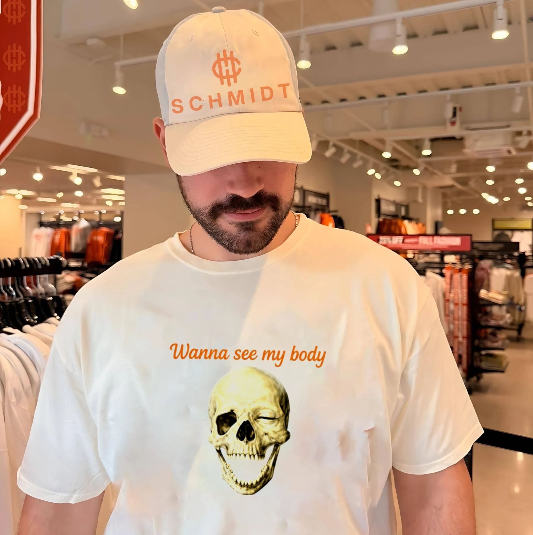 Wanna See My Body Skull Shirt