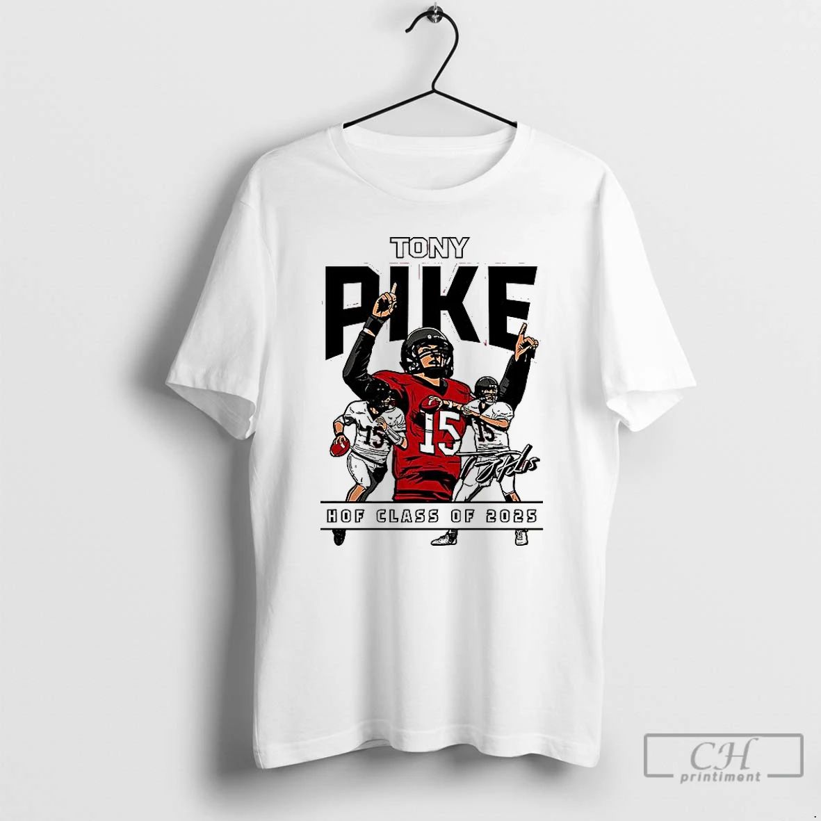 Classic Tony Pike Hof Class Of 2025 Signature Graphic T Shirts
