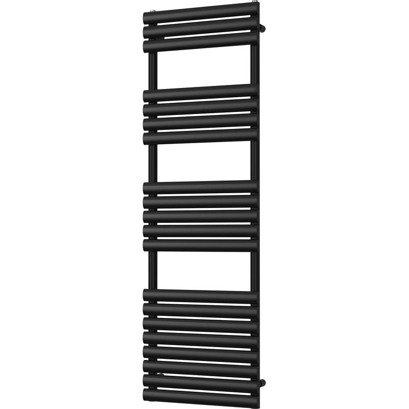 Omeara – Black Towel Radiator – H1595mm x W500mm