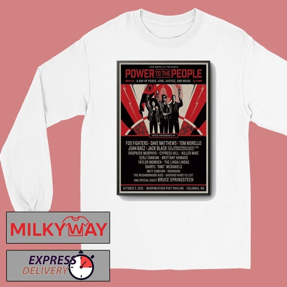 LIMITED Oct 03 2026 Power To The People Festival Columbia, Maryland Poster TOUR shirt