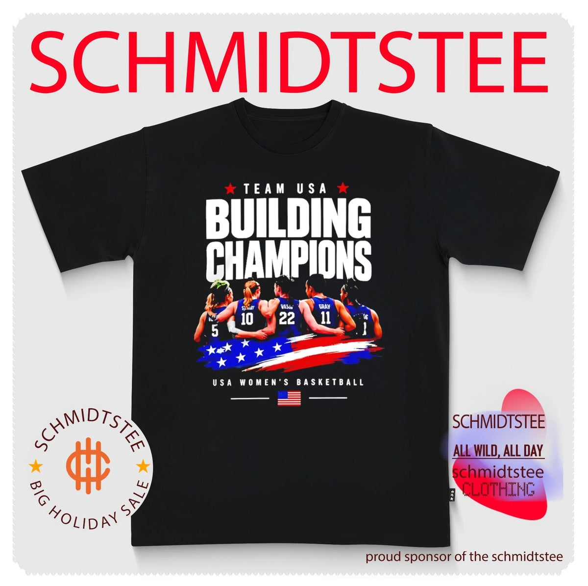 USA Women’s Basketball FIBA World Cup Team USA Building Champions shirt