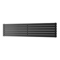 Typhoon Axis – Black Horizontal Radiator H408mm x W1800mm Double Panel