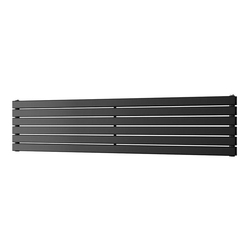 Typhoon Axis – Black Horizontal Radiator H408mm x W1800mm Double Panel