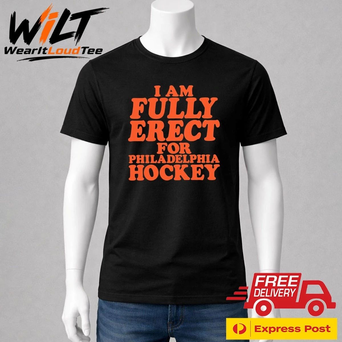 I Am Fully Erect For Philadelphia Hockey Shirt