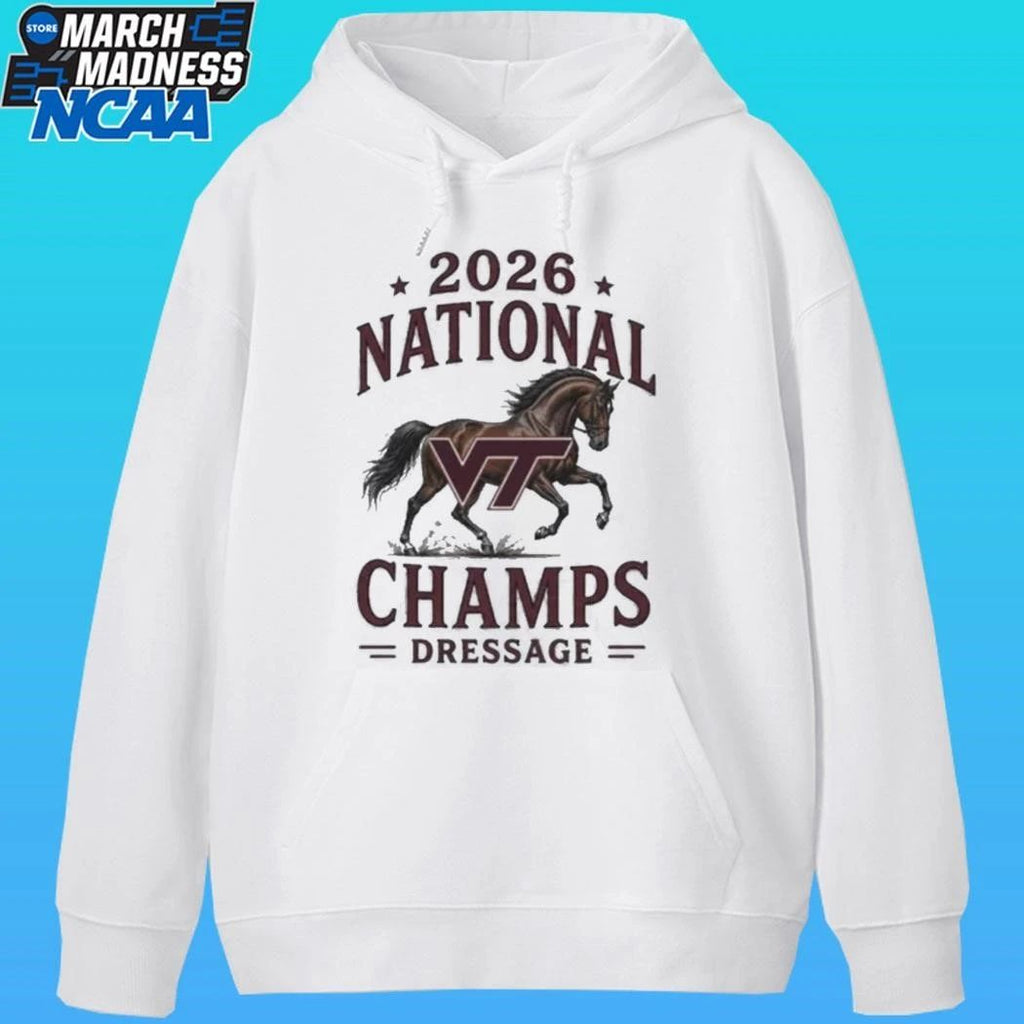 Virginia Tech Hokies 2026 National Champs Dressage Horse Shirt