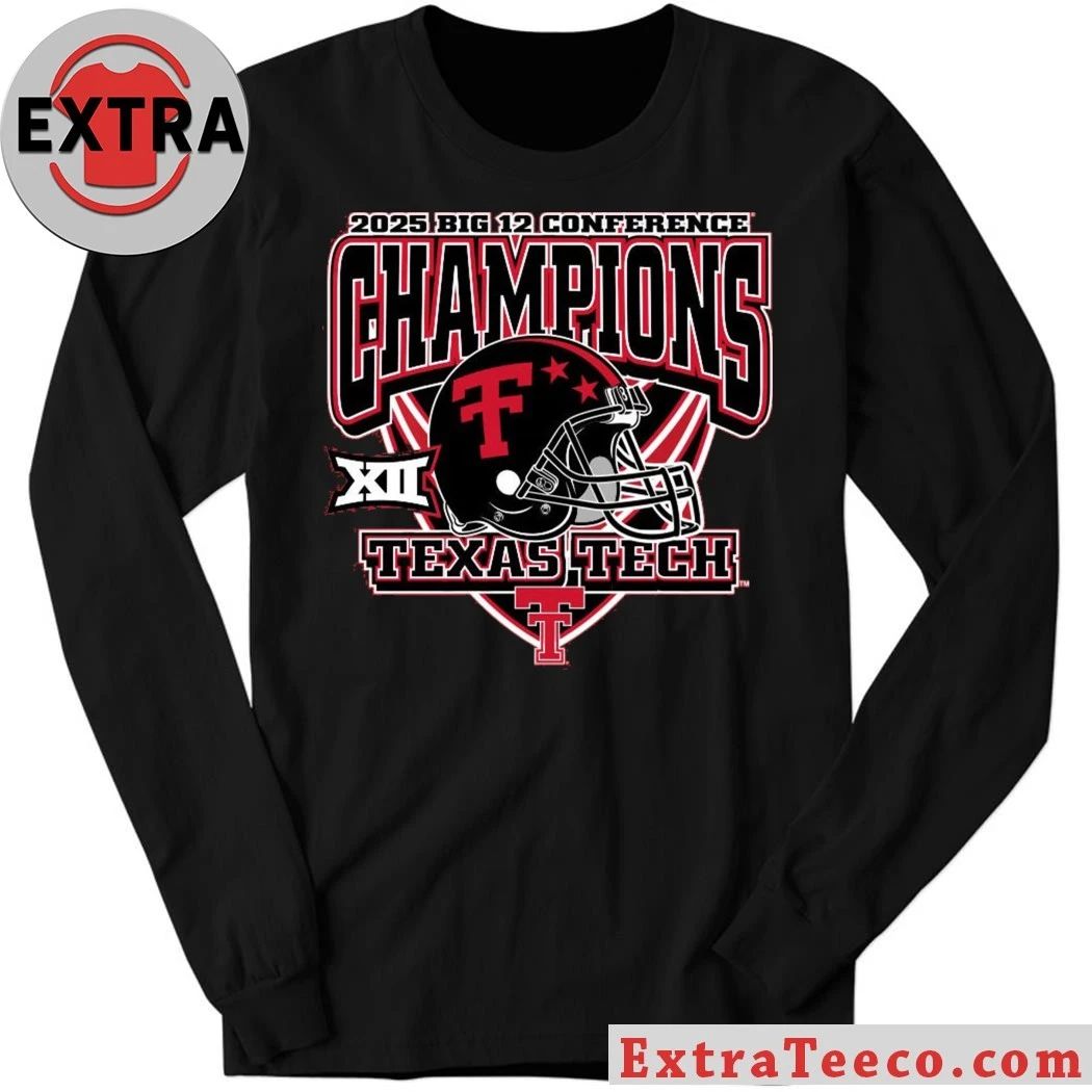 Celebrating the Texas Tech Red Raiders winning the Big 12 Conference Championship in 2025 Shirt
