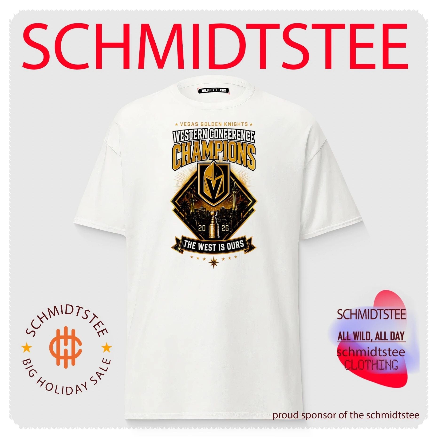 Western Conference Champions 2026 Vegas Golden Knights The West is ours skyline shirt