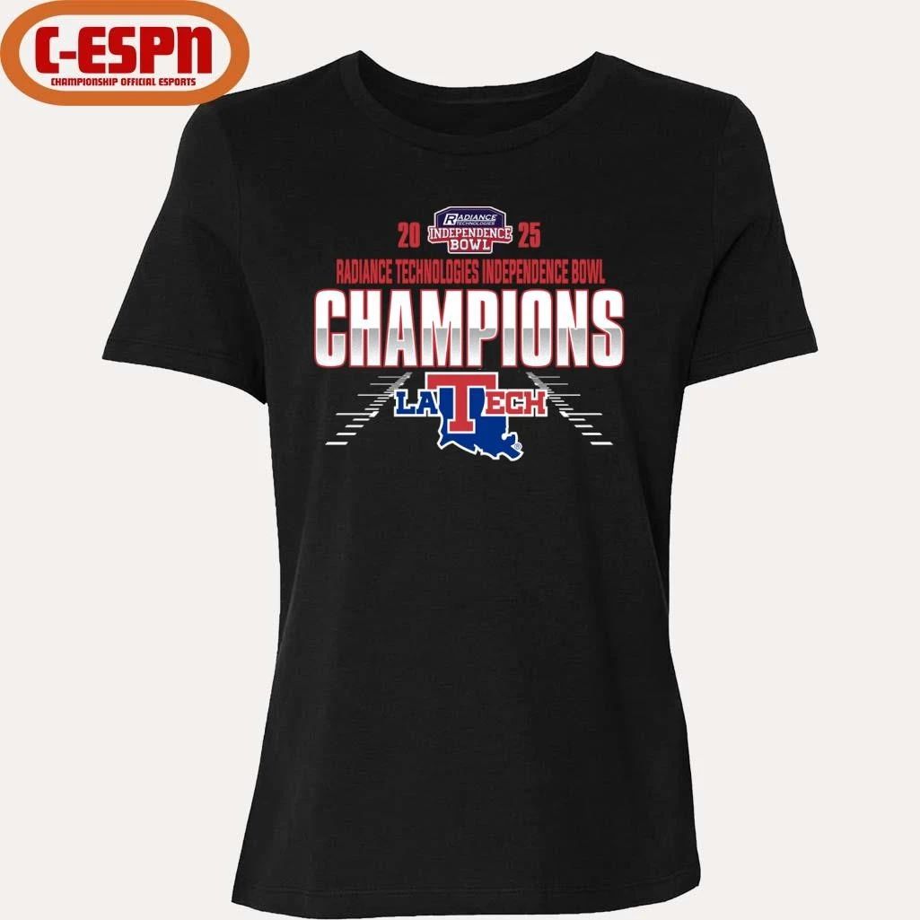 Louisiana Tech Bulldogs Radiance Technologies Independence Bowl Champions T-Shirt