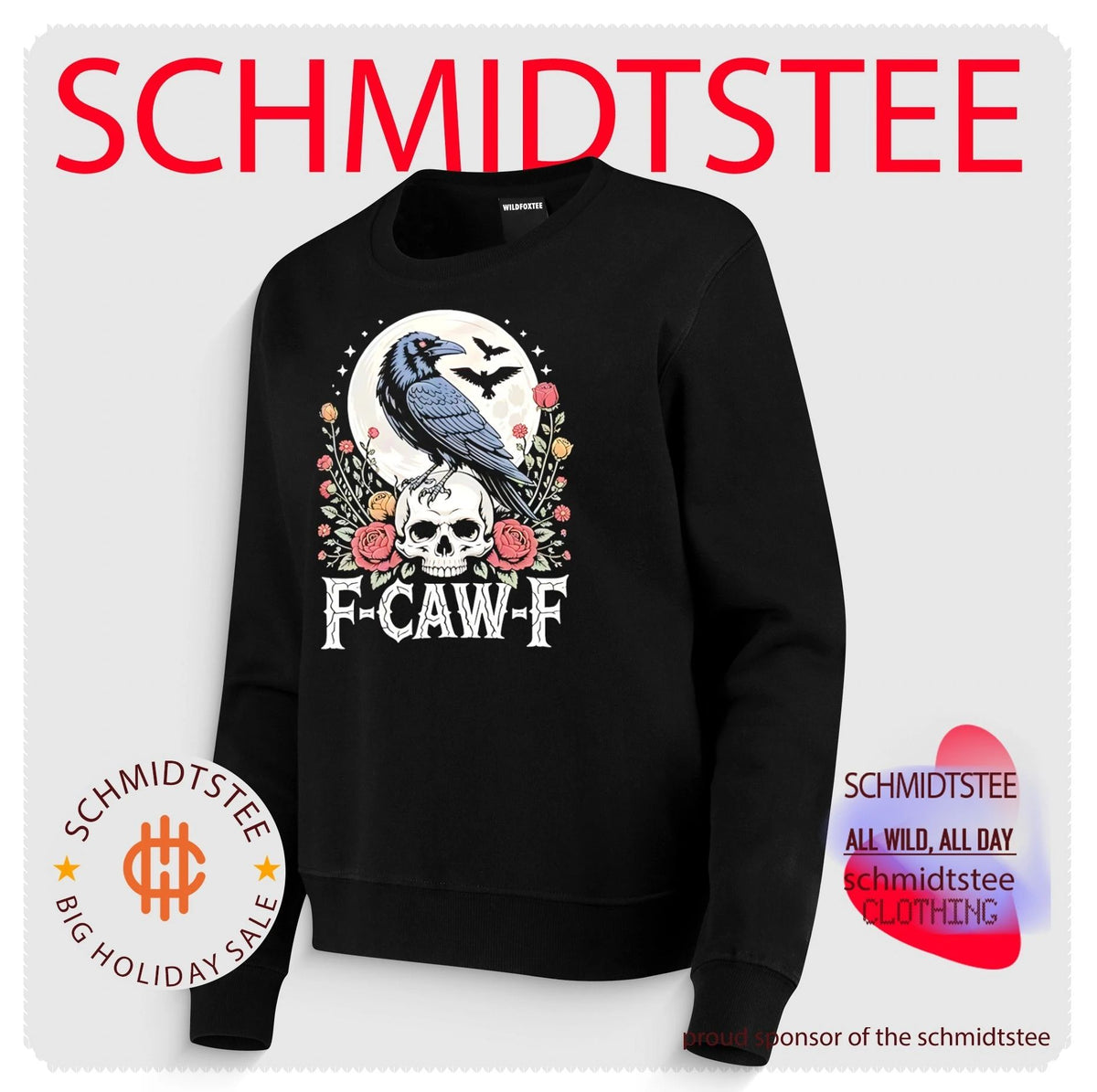 Crow F-Caw-F illustration Halloween 2026 shirt