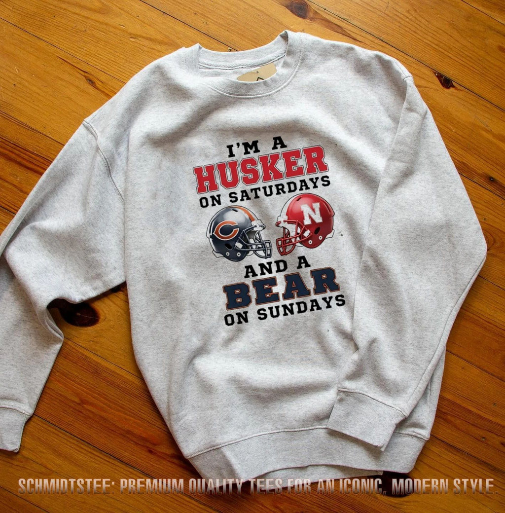 I’m a Husker on Saturdays and a Bear on Sundays shirt