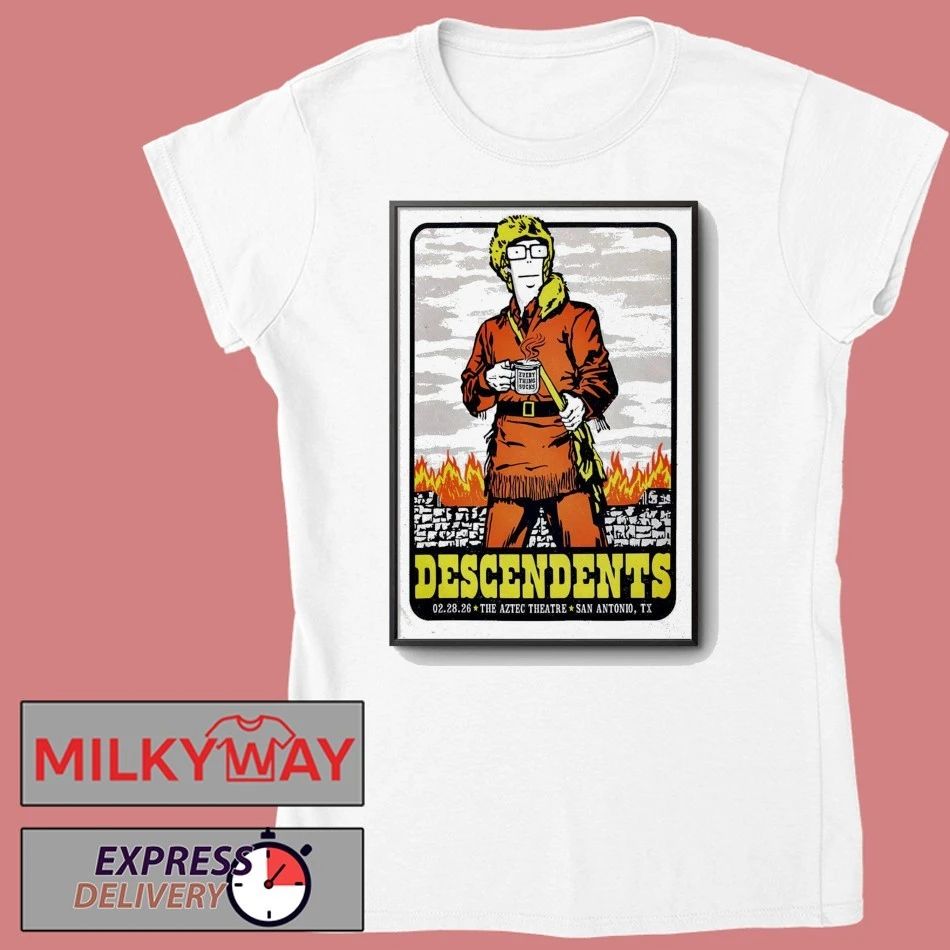 Descendents Aztec Theatre in San Antonio TX Feb 28 2026 Poster shirt