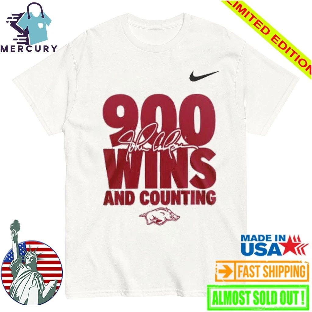 Arkansas Razorbacks x Coach John Calipari 900 Wins And Counting Shirt