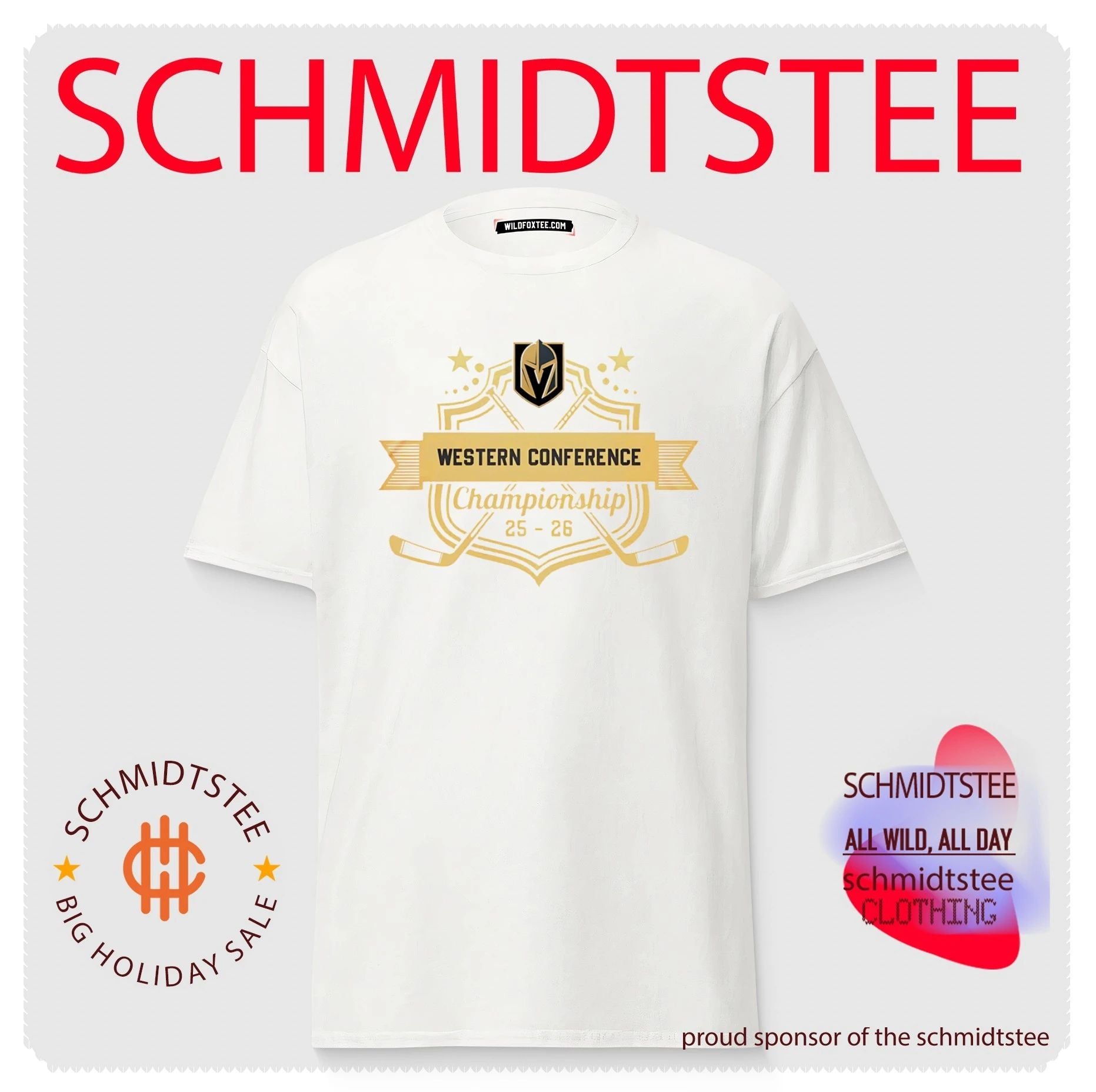 Vegas Golden Knights Fanils Western Conference Champions 25–26 Hockey shirt