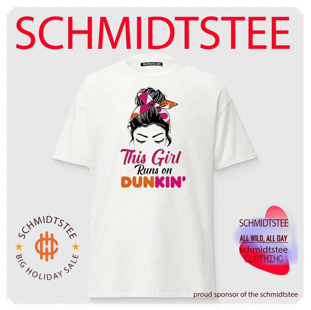 This girl runs on dunkin’ graphic shirt