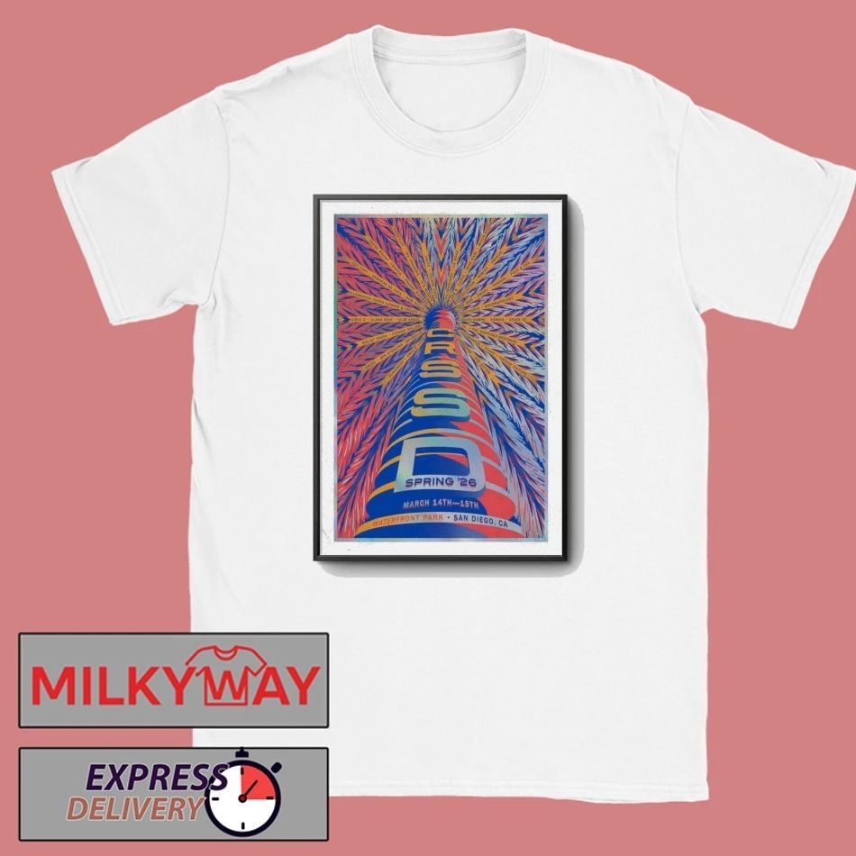 CRSSD Fest Spring Tour 2026 In San Diego, CA Poster shirt