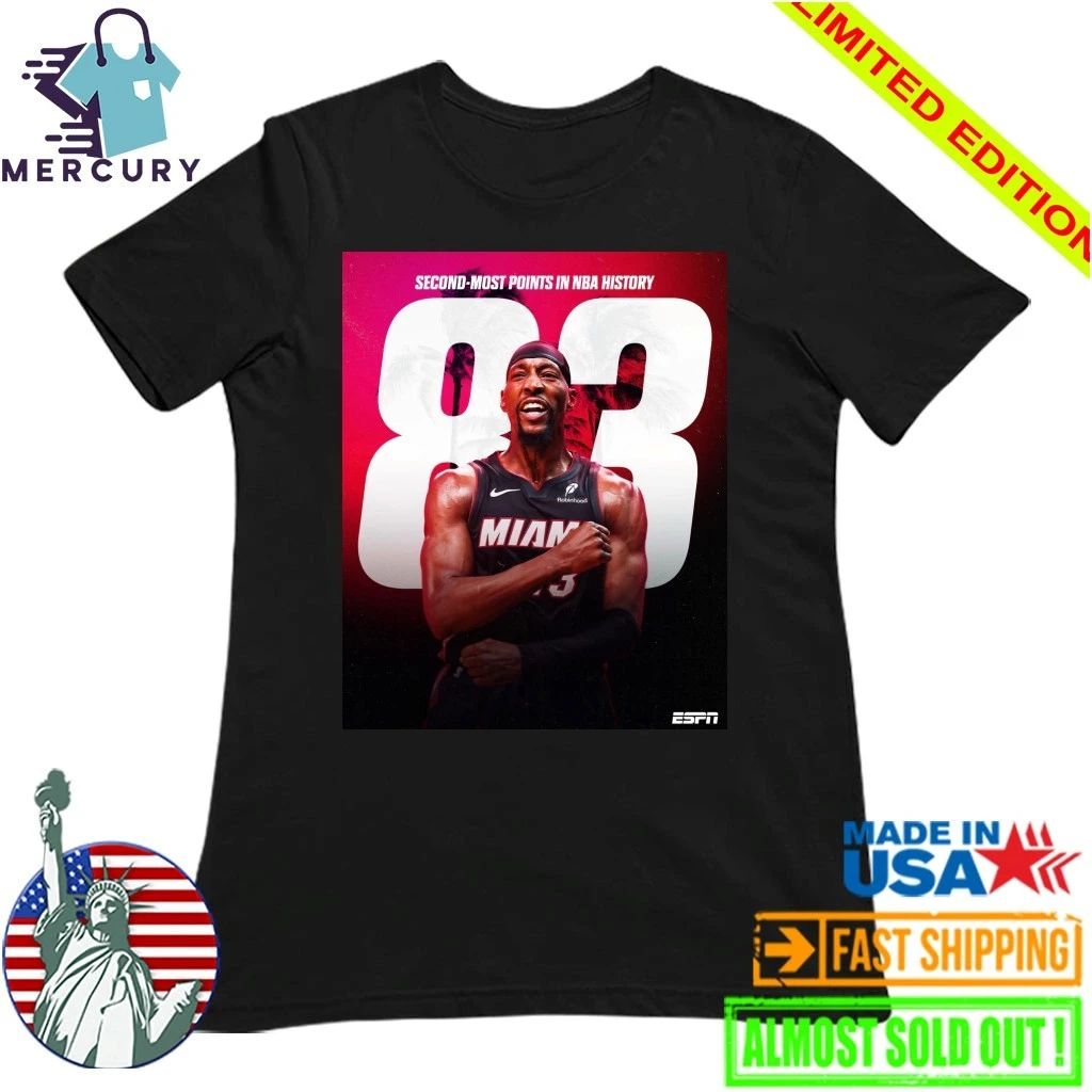 Bam Adebayo Miami Heat 83 Points Second Most Points In NBA History Shirt