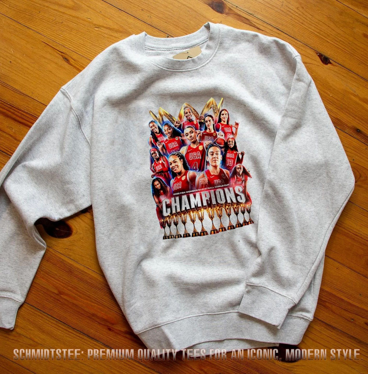 USA Basketball Fiba Women’s World Cup Champions ’26 12 Time Trophy shirt