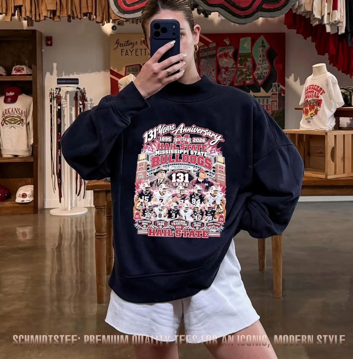 Mississippi State Bulldogs 131 years Anniversary 1895-2026 Hail State shirt