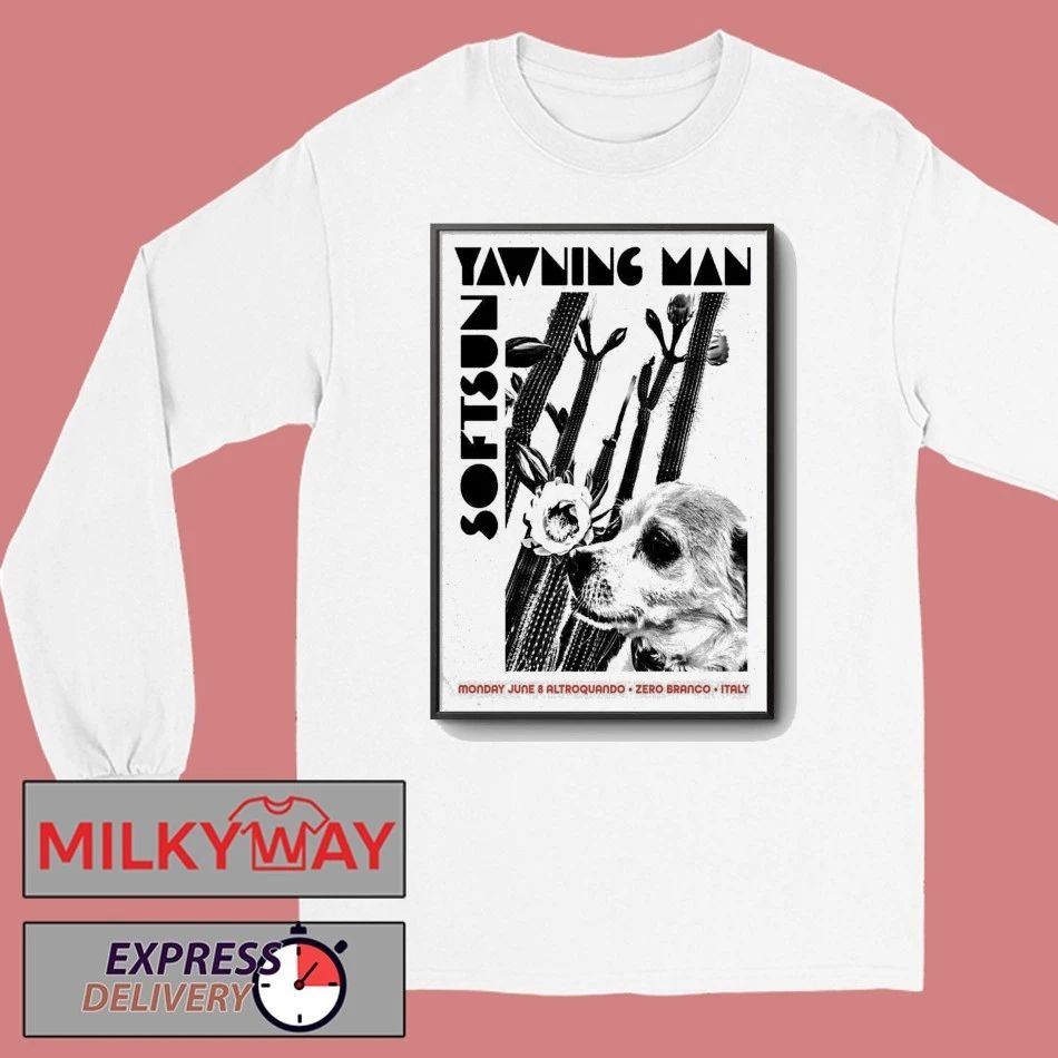 Yawning Man June 8 2026 in Zero Branco Italy Poster shirt