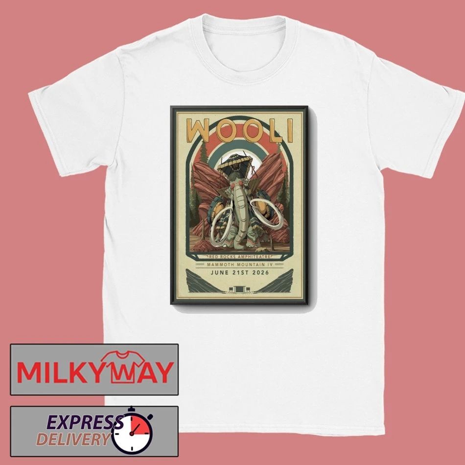 Wooli 6 21 2026 Red Rocks In Morrison CO Poster shirt