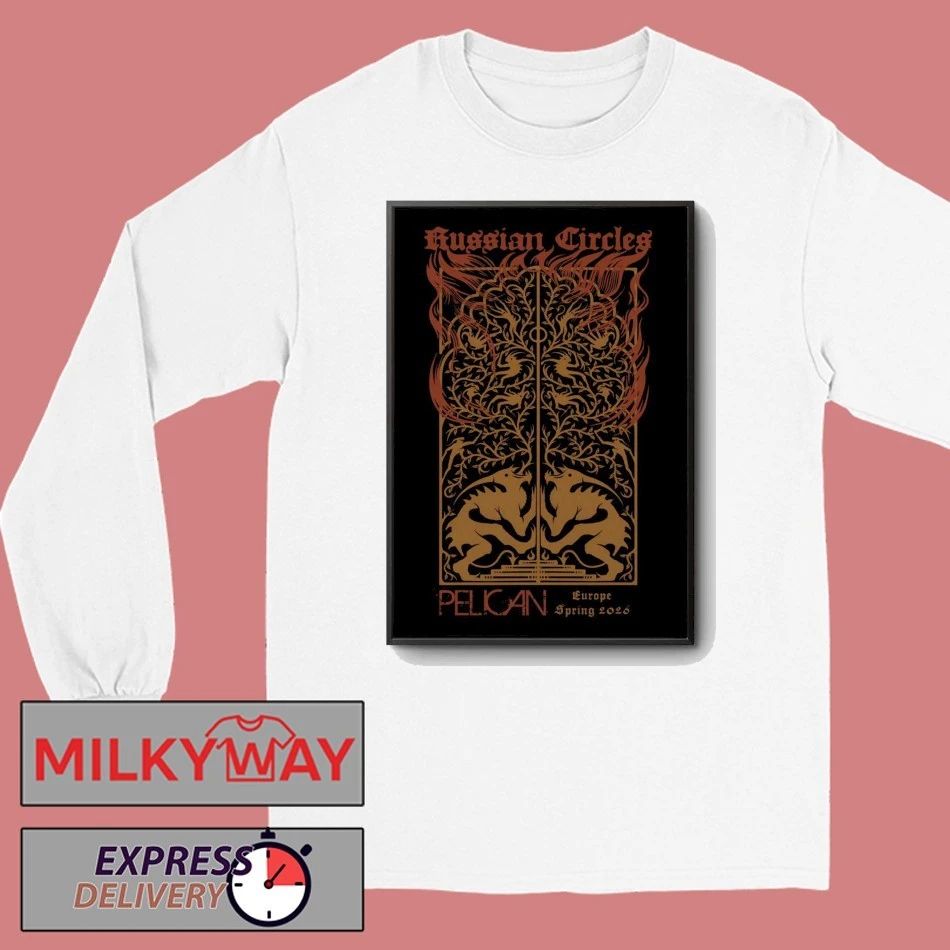 Russian Circles EU 2026 Spring Tour Poster shirt