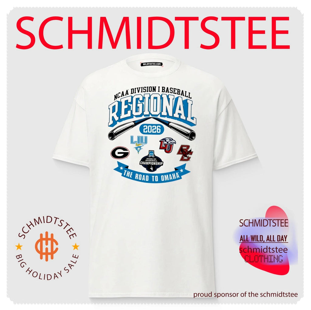 2026 NCAA Division I Baseball Regional Georgia The Road To Omaha logos shirt