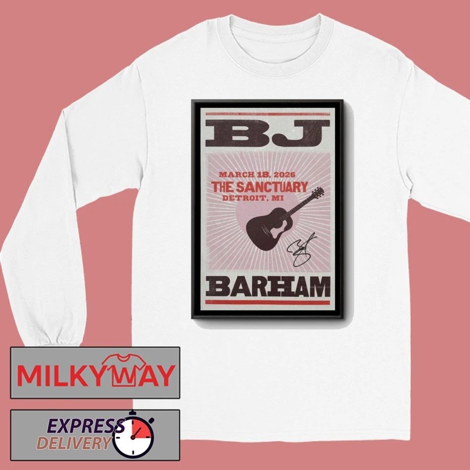 Poster BJ Barham The Sanctuary Detroit, Hamtramck March 18 2026 shirt