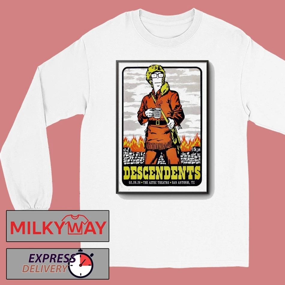 Descendents Aztec Theatre in San Antonio TX Feb 28 2026 Poster shirt