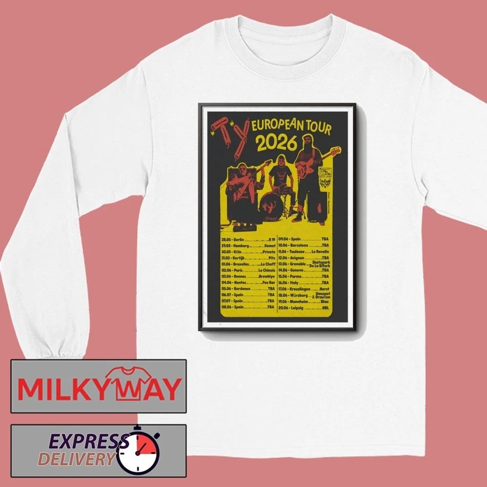 Ty4listening European Tour 2026 Poster shirt
