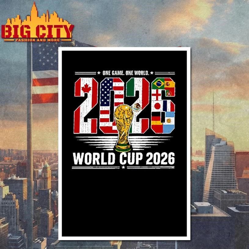 World Cup 2026 Soccer USA Canada Mexico Shirt
