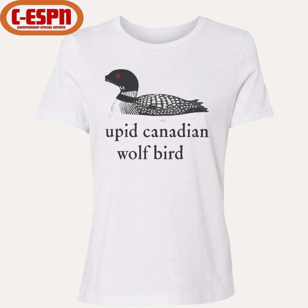 Stupid Canadian Wolf Bird Shirt