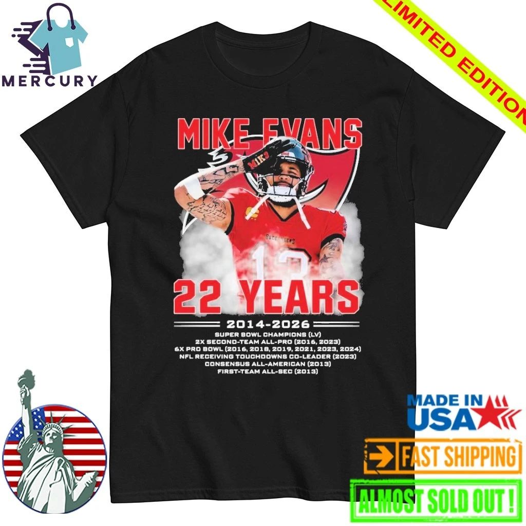 Mike Evans 22 Years 2014 2026 Shirt