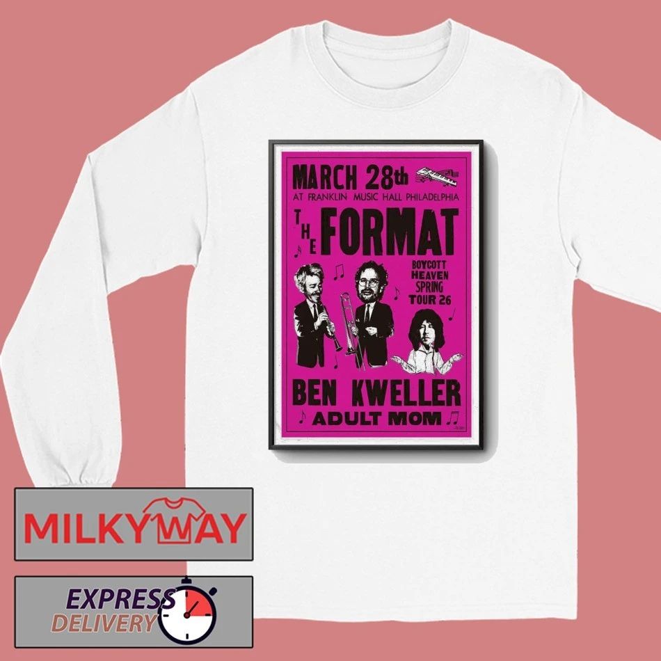 The Format March 28, 2026 Franklin Music Hall Philadelphia, PA Poster shirt